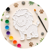 Lion Paint Your Print